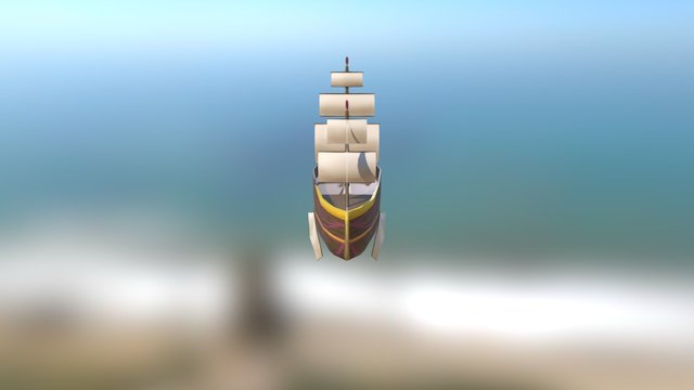 Arcane Pirate Airship 3D Model