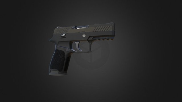 LP Pistol Mesh3 3D Model