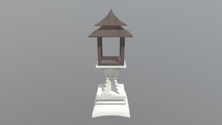 Stone Lantern 3D Model