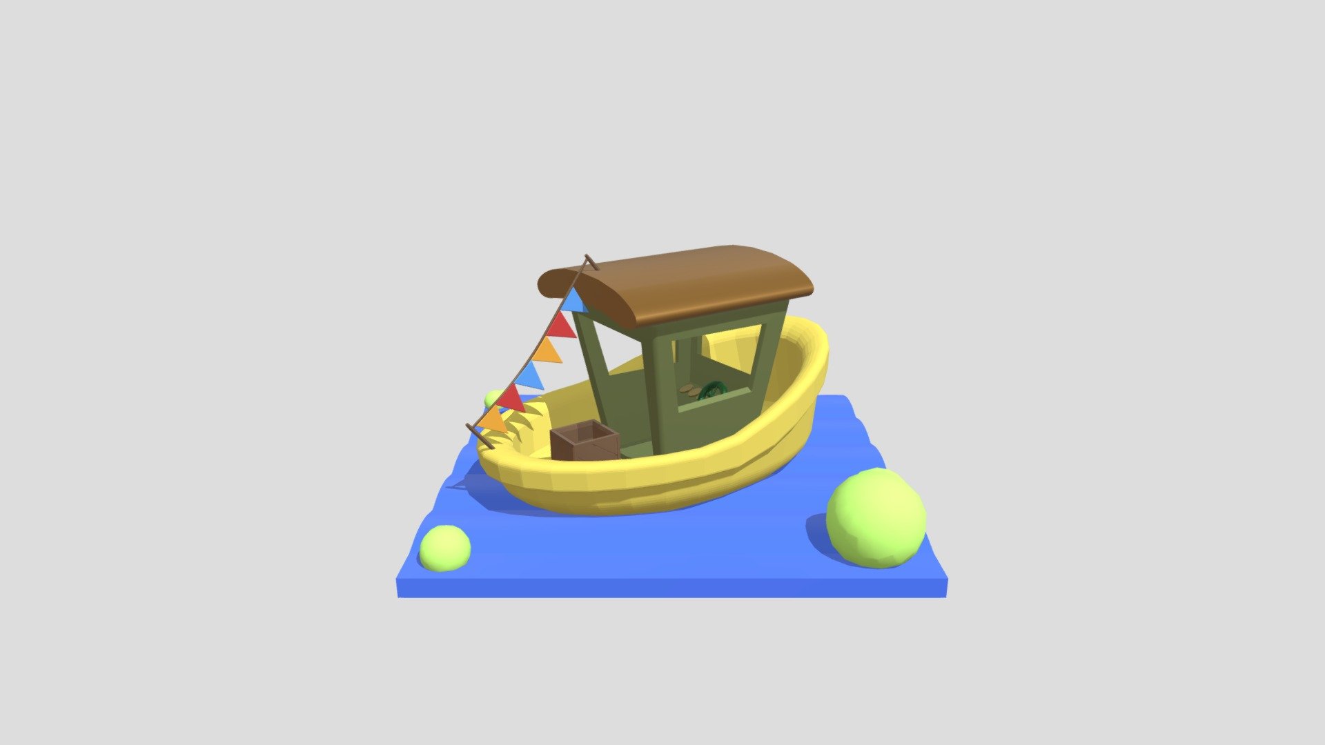 Pottery Bird Little Boat