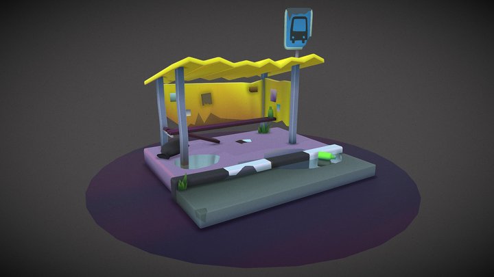 BUS STOP 3D Model