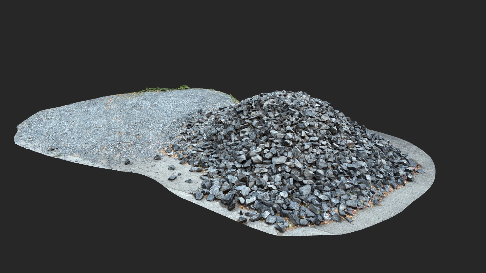 Pile of gravel and crushed stones — Sketchfab embed 3D viewer