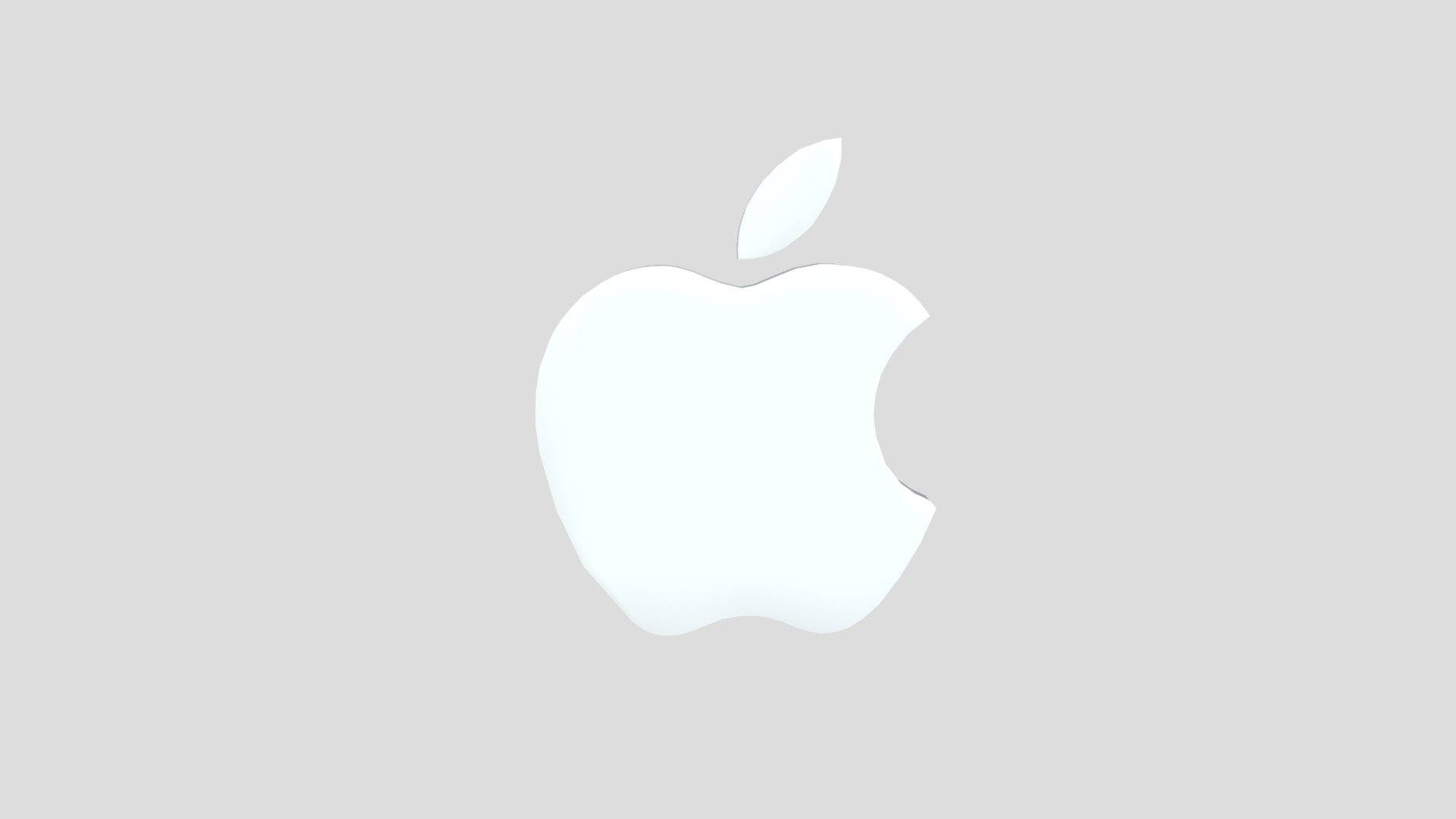 Low Poly Apple Logo