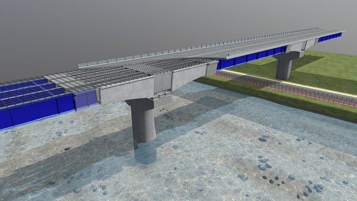 HYDRO SPLICED GIRDER 3D Model