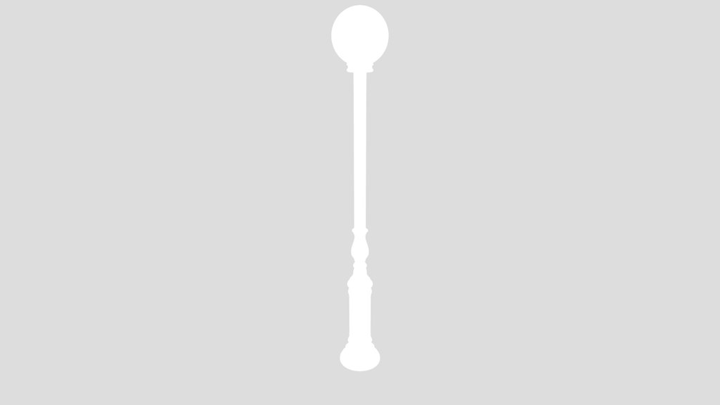 Old Round Street Lamp