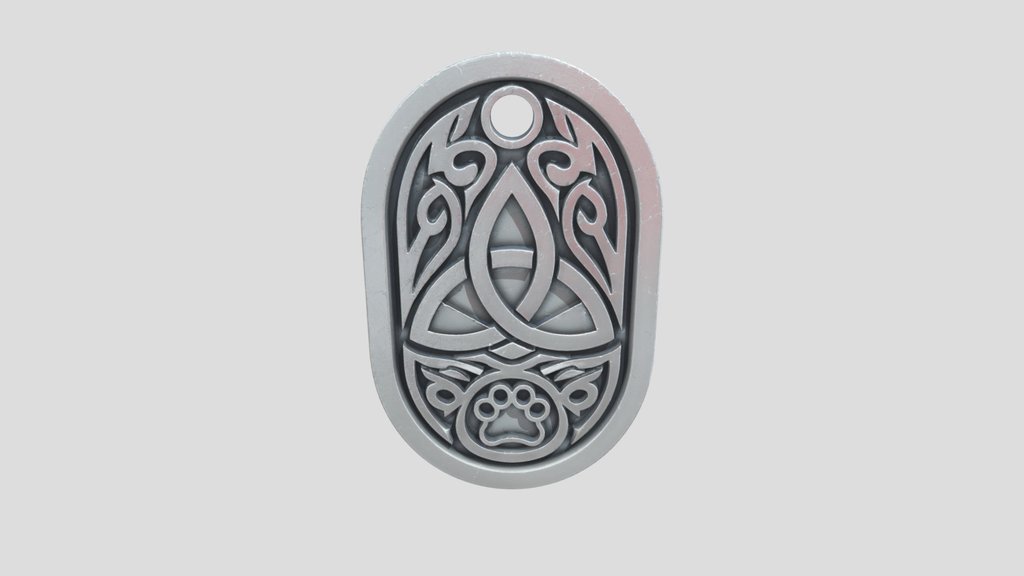 Celtic Triquetra Pet Memorial Tag STL |…