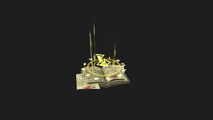 [Weekly Challenge - 5] Spell book 3D Model