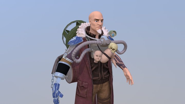 Chigaru (Beyond Human Artstation challenge) 3D Model