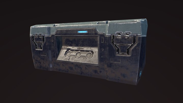 Sci Fi Crate 3D Model