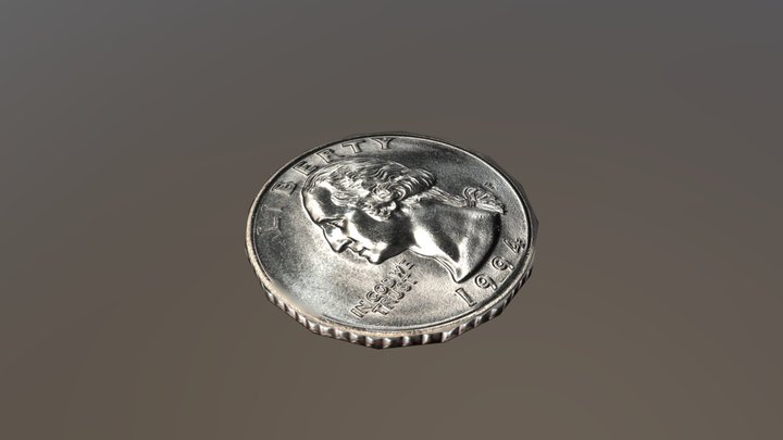 Dollar Quarter USA1994 3D Model
