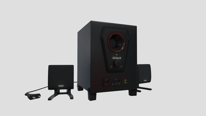 Azatech Speaker System 3D Model