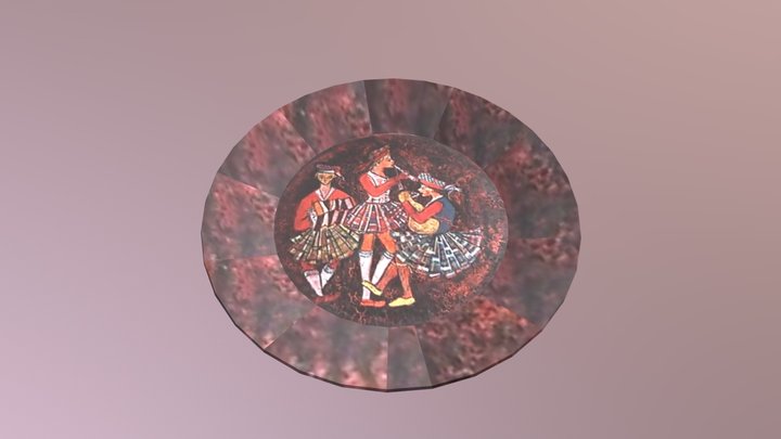 Piatto: Giullari e musici vaganti 3D Model