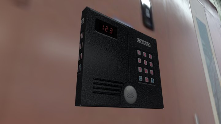 подъезд дома 3D Model