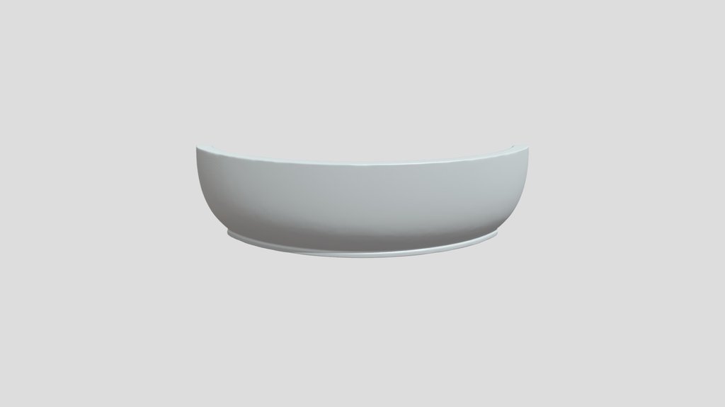 Curved marble console table