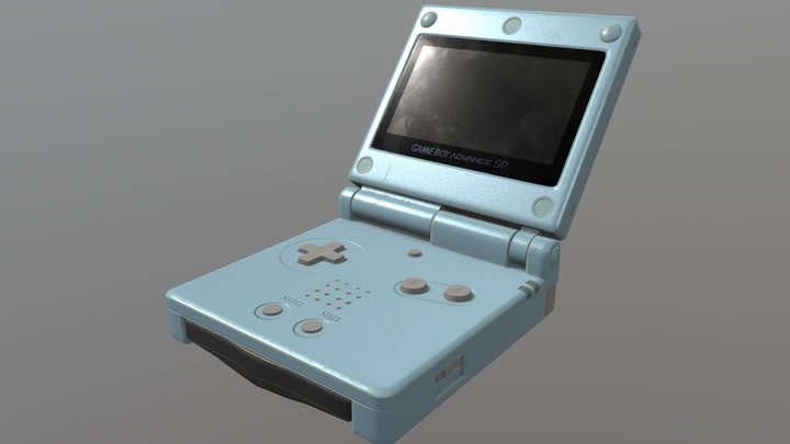 Gameboy SP 3D Model