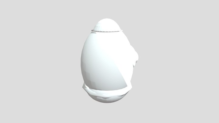 Egg Robot 3D Model