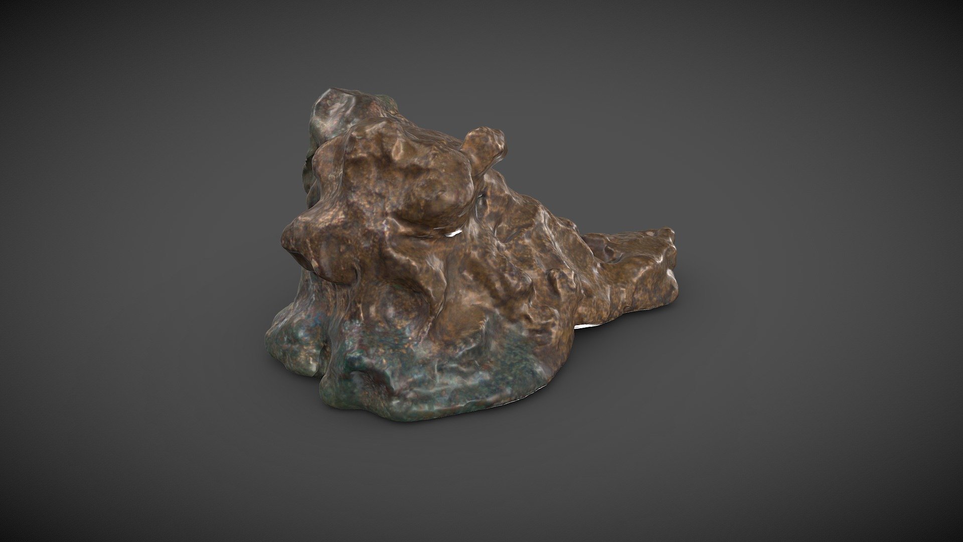 Socle en forme de rocher - Download Free 3D model by Alienor.org ...