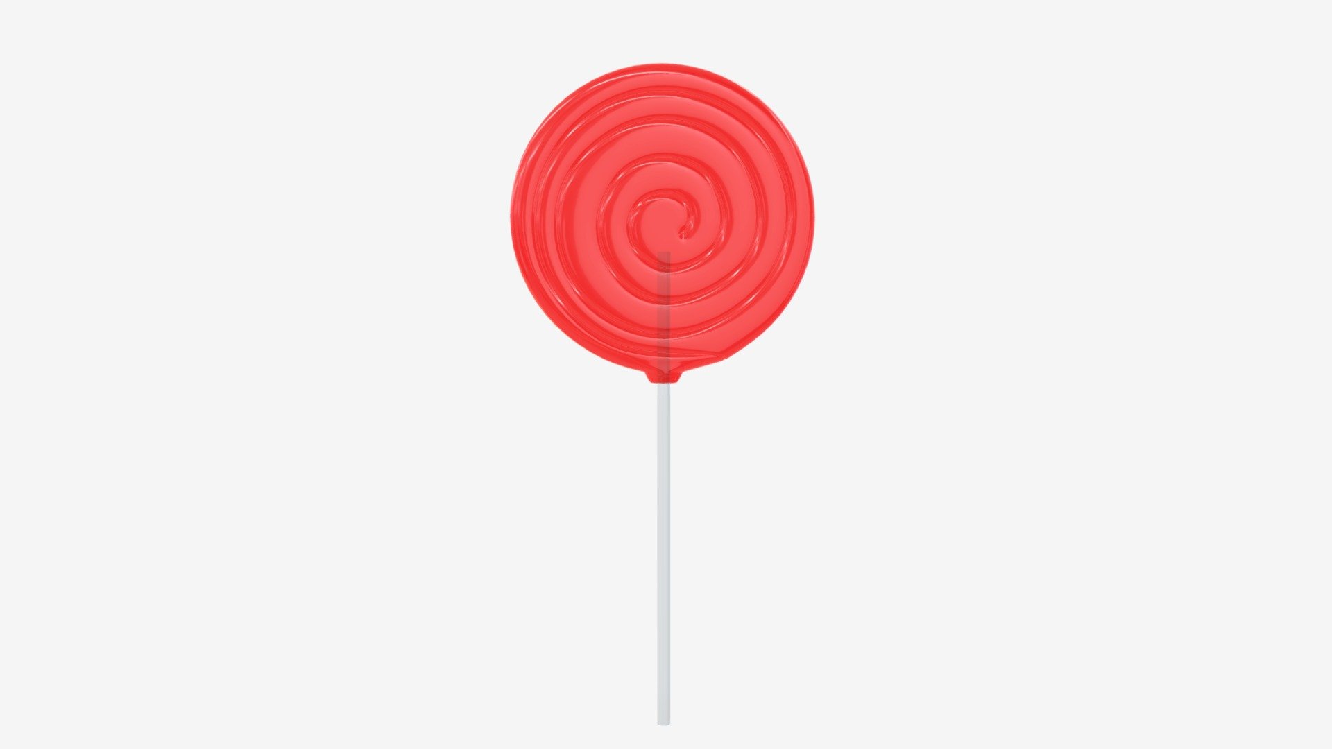 Red big candy lollipop