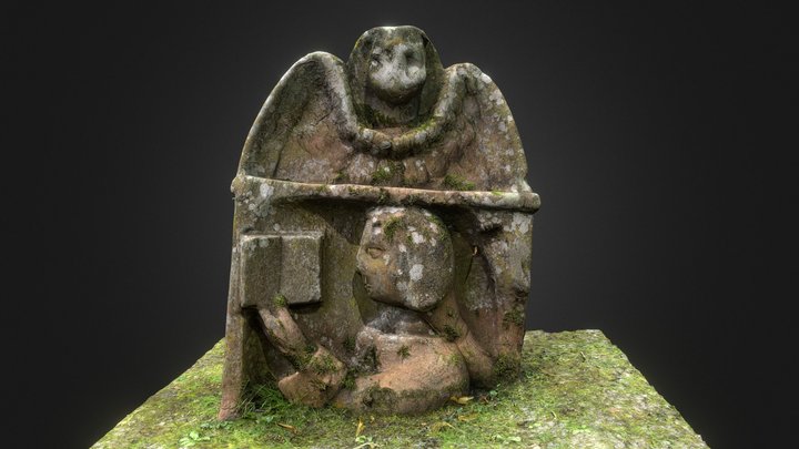 Headstone from Dryburgh Abbey burial ground 3D Model