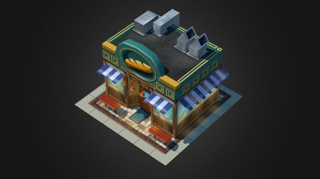 CityVille 2 - Bakery 3D Model