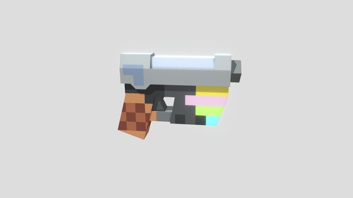 Sci-fi Handgun 3D Model