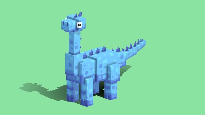 Long neck dinosaur 3D Model