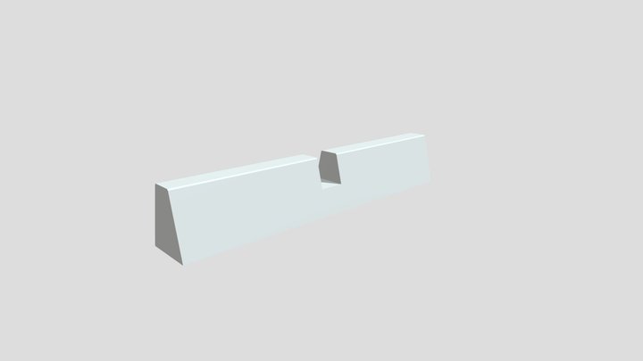 New TDOT Barrier For Street Lights 3D Model
