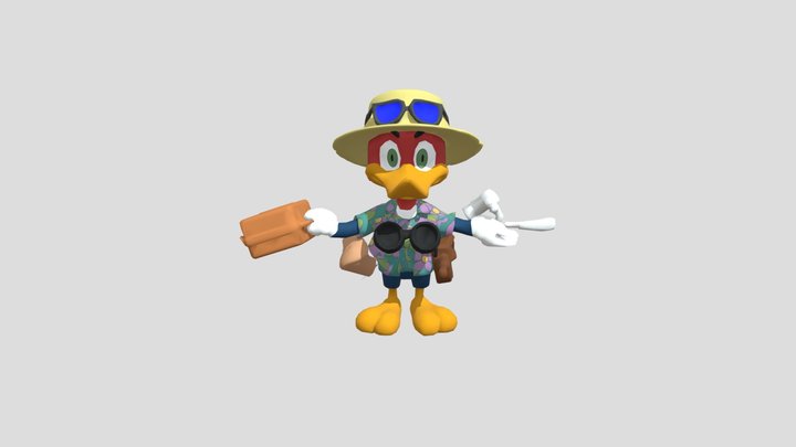 Traveler Woody Woodpecker (Rigged T-POSE)