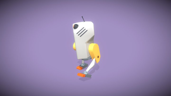 Robot (rigged, animated) 3D Model