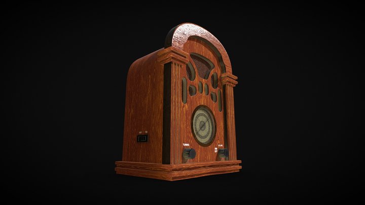 Vintage Radio 1940s 3D Model
