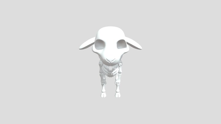 Skeletal Lamb 3D Model