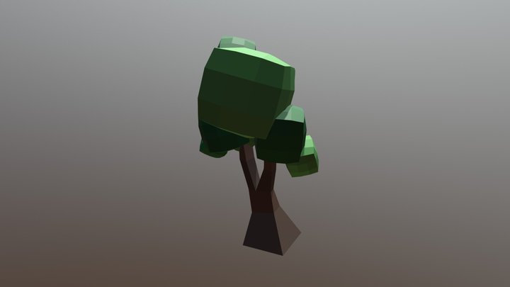 Toon Tree 3D Model