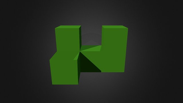 Green Block 3D Model