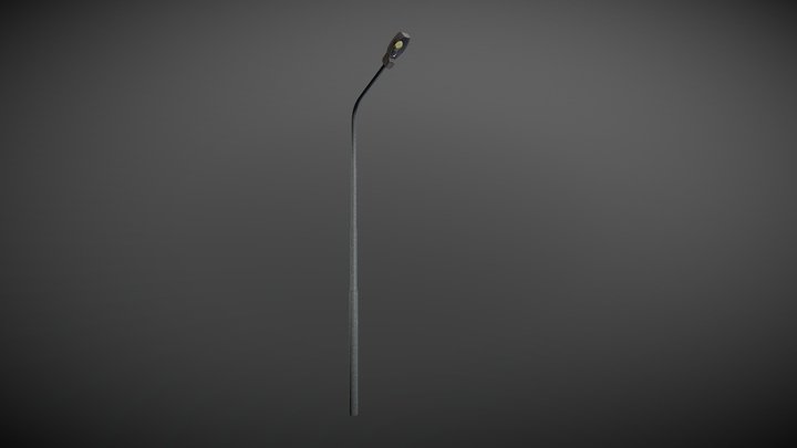 Street lamp (low poly) 3D Model