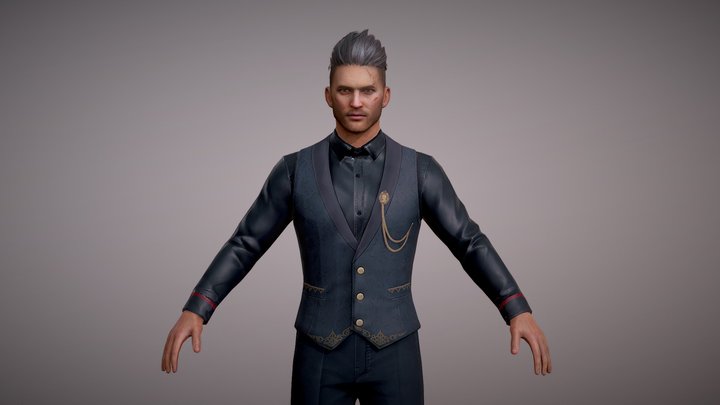 Game of Peace Male Pubg 3D Model