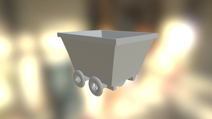 Minecart 3D Model