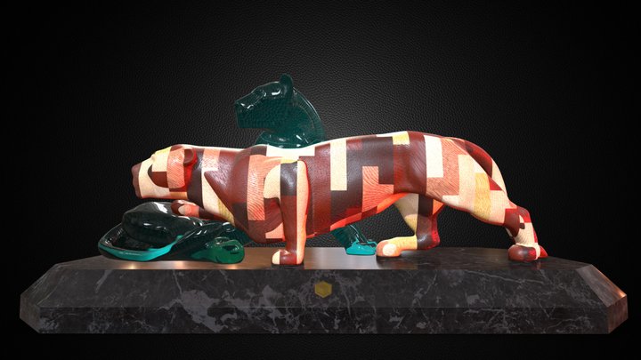 Panthers - Sculpture 3D Model
