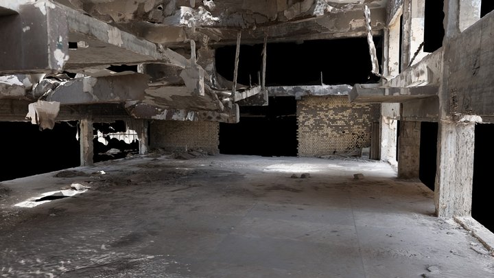 Mosul Ibn Sina Hospital lobby, Iraq (08.2022) 3D Model