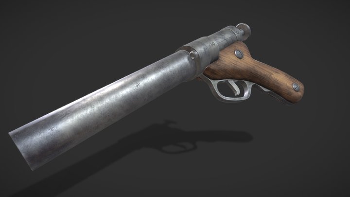 Lille Kdtur German flaregun 3D Model