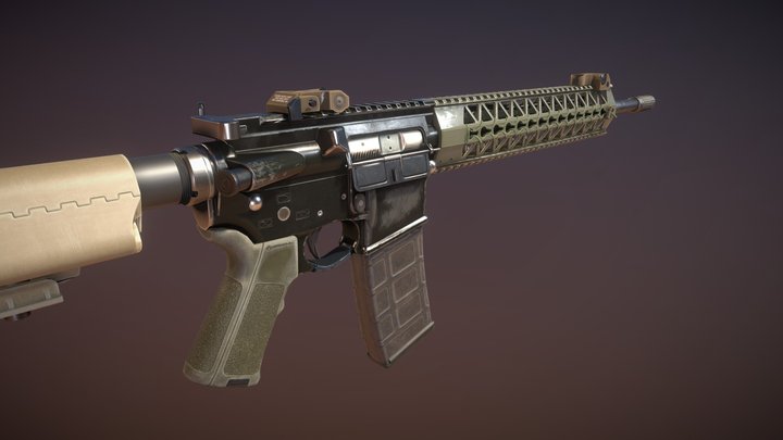 Bush Master AR-15 3D Model