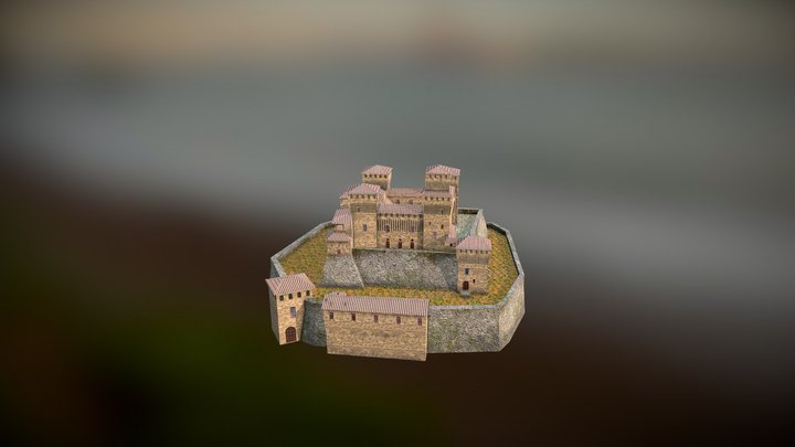 Castle of Torrechiara 3D Model