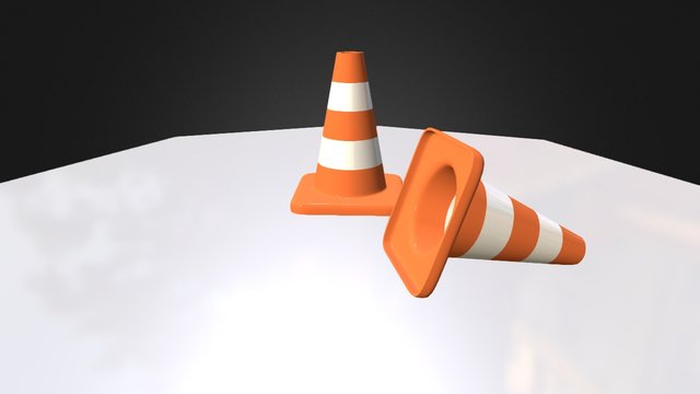 Traffic Cone 3D Model
