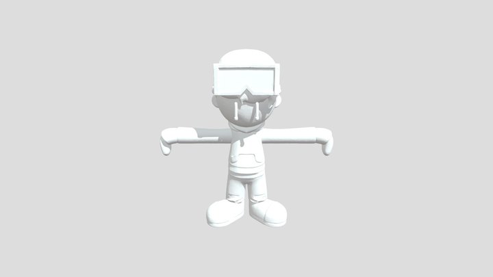 Mi Oc humano en 3D echo en Ia, no tiene huesos 3D Model