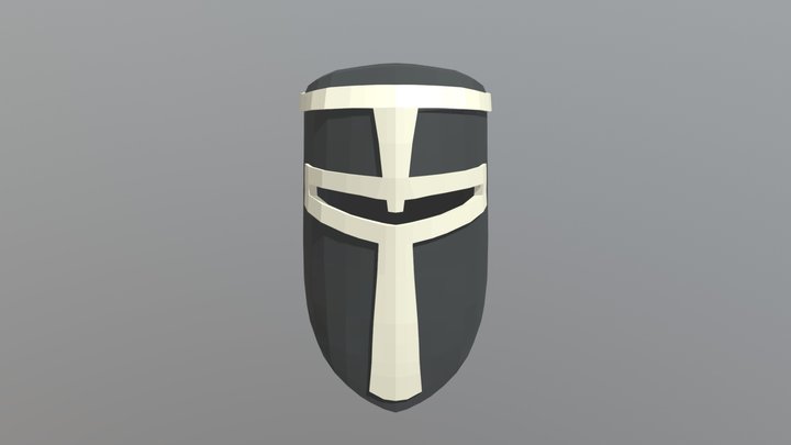 Helm Templar 3D Model