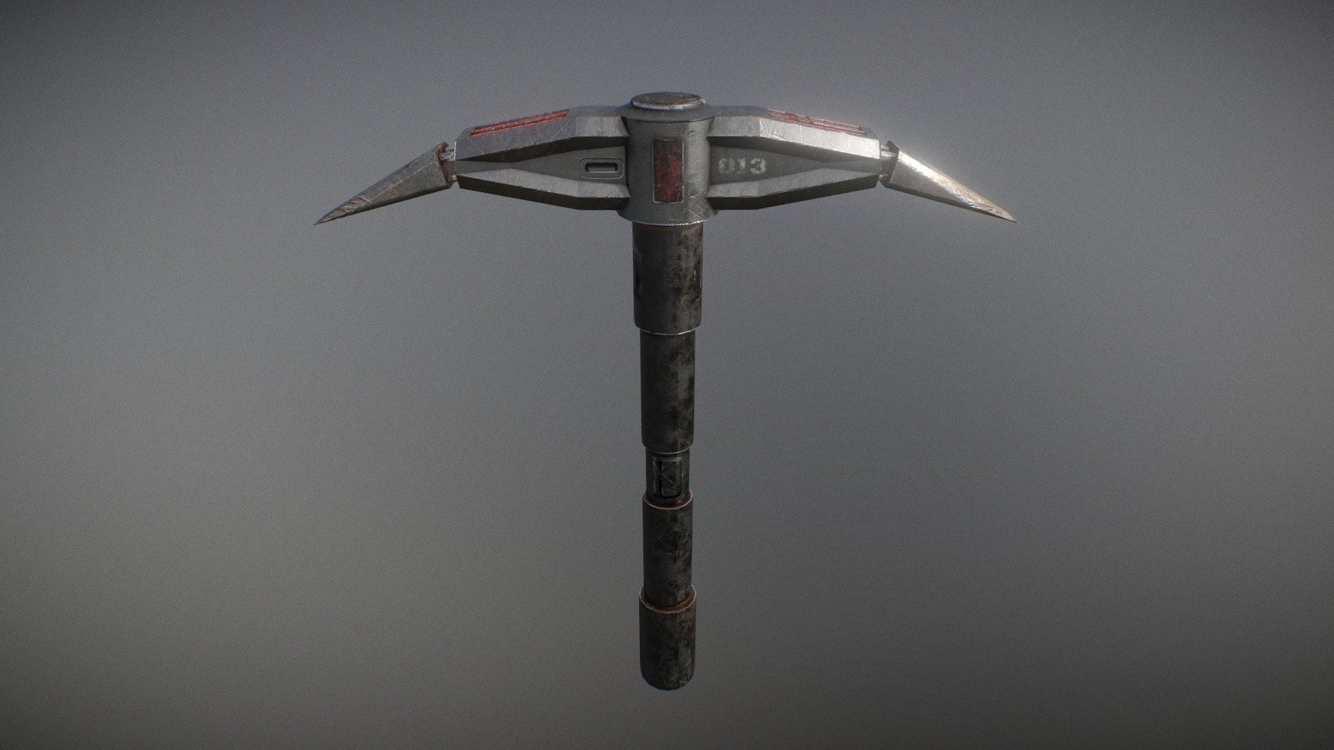 SciFi Pickaxe Download Free 3D model by Klasy [17ed5ad] Sketchfab