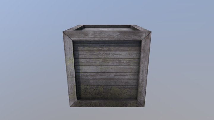 Crate 3D Model