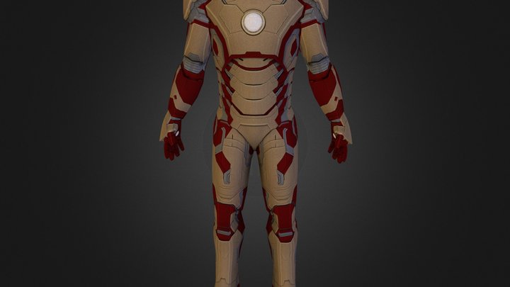 Iron man's "Mark 42" Suit 3D Model