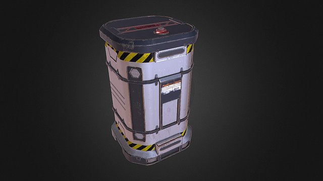 Sci-Fi Barrel 3D Model