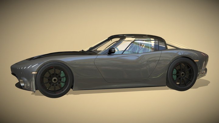 Seratora mid-poly textured 3D Model