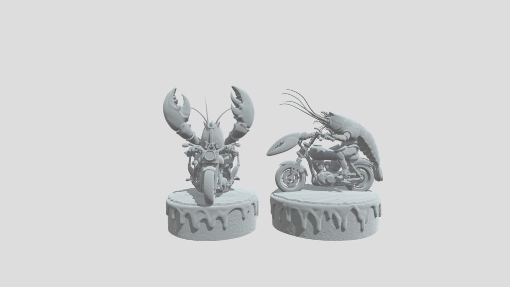 Lobster on a Motorcycle